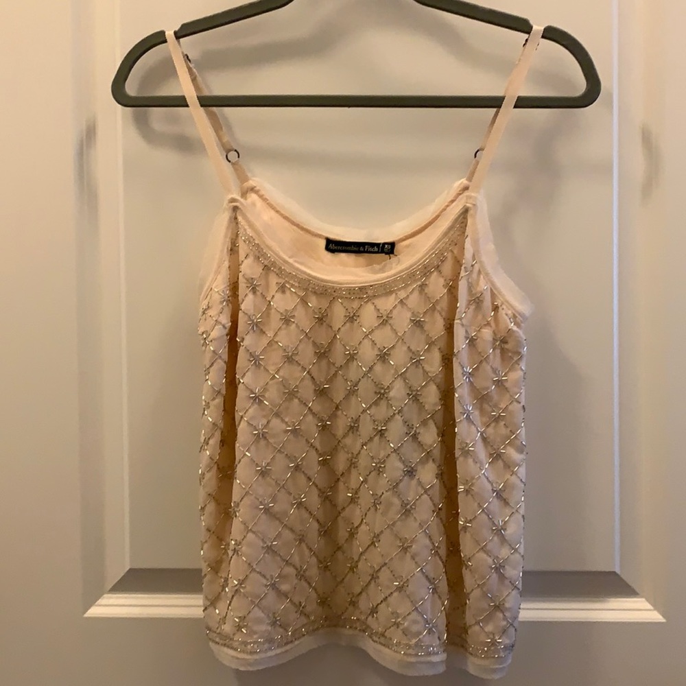Abercrombie & Fitch Beaded Tank Top in size XS